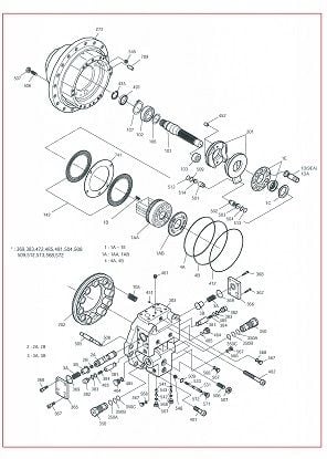 Daewoo Excavator - Rebuilt Final Drive (#401-00470) Daewoo Excavator - Rebuilt Final Drive (#401-00470)